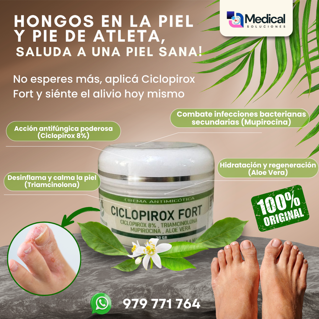 Ciclopirox 8% Creama Antimicotica